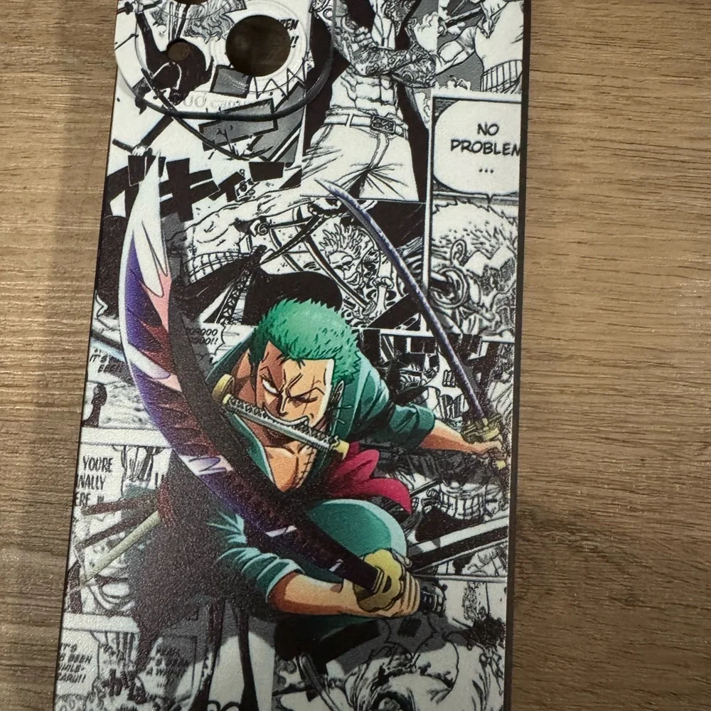Anime Character Phone Case - Black and Green